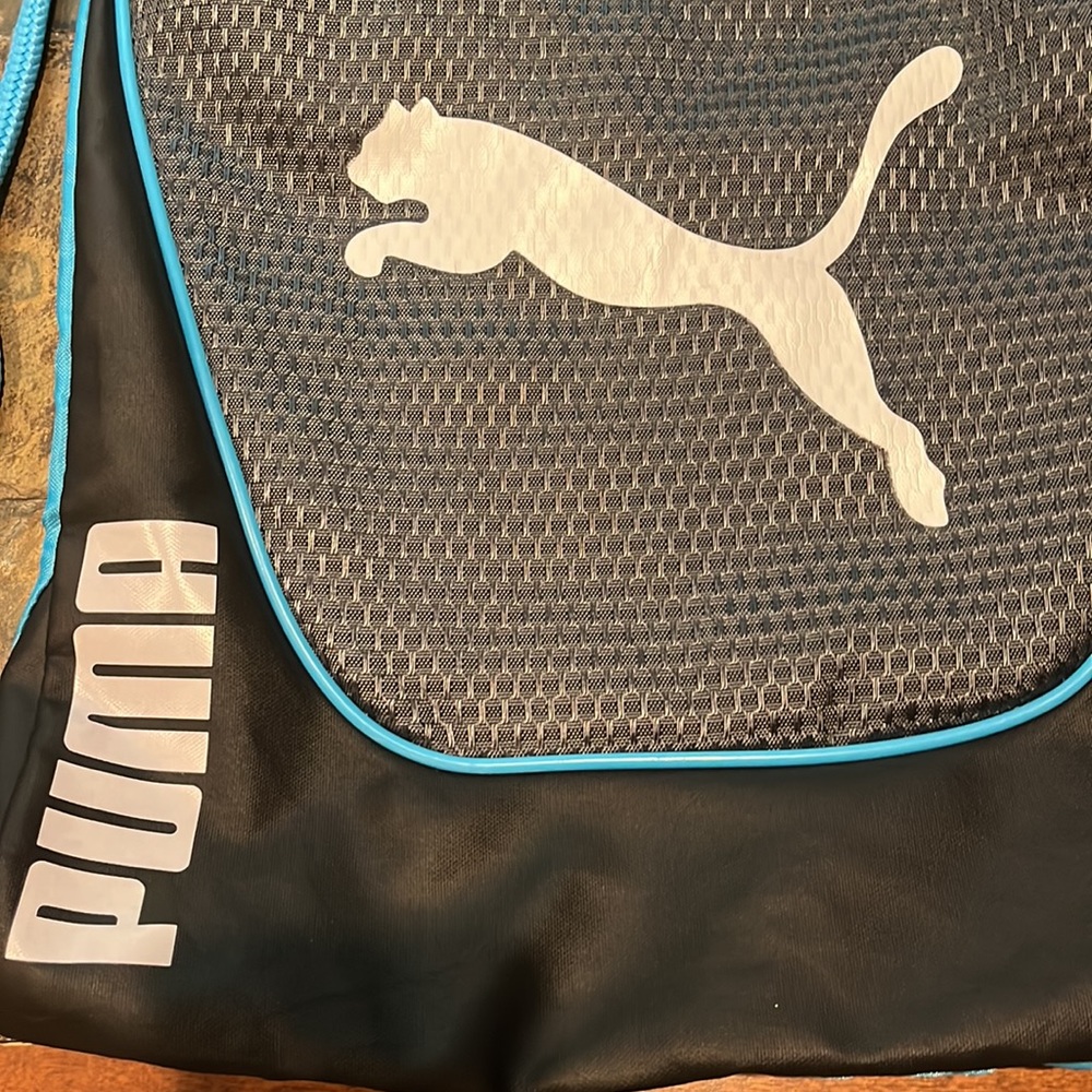 Puma Logo Drawstring Top Backpack. Euc - image 2